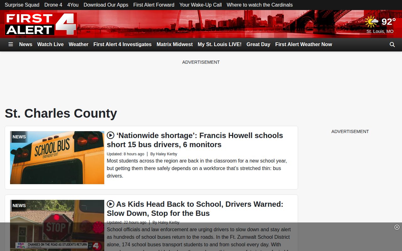 St. Charles County crime news record source at First Alert 4
